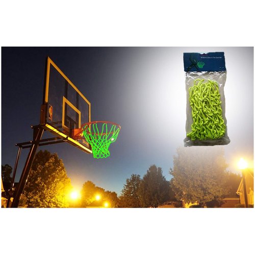 Glow in The Dark Basketball Net - Solar Lighted Glowing Basketball Goal Hoop - Glow Dark Basketball Net, Night-Time Lighted Basketball Hoop Outdoor Net Rim - Basketball Net Replacement