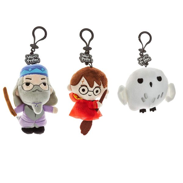 Plush Harry Potter Keychains Set – 3 Washable, Polyester Figures Including Dumbledore, Harry & Hedwig – Harry Potter Gifts, Accessories, Collectibles, Party Favors, Merch by PMI, 4.5 in.