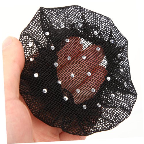 Beavorty 6Pcs Updo Hair Ring hair nets Hair Accessory Hair bun wraps womens hair accessories Bun net Hairnets for buns hair jewels for women hair bun cover net polyester bread Diamond