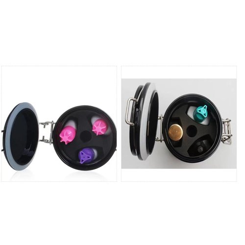 shenruifa Eyelash Glue Storage Jar 250ml Thermometer Hygrometer Lash Extension Glue Storage Container (black)