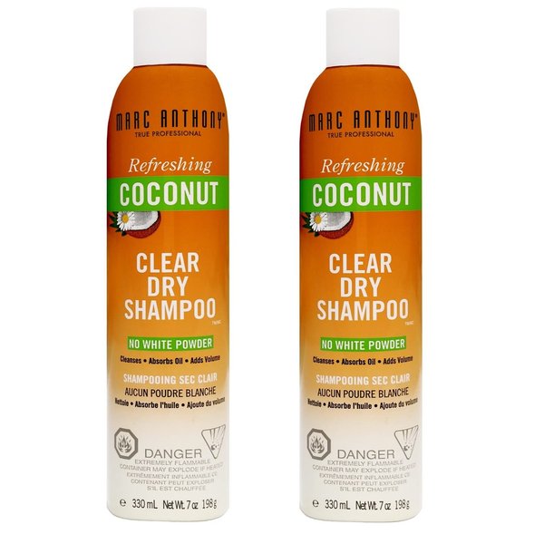 Marc Anthony Coconut Oil Clear Dry Shampoo 7 Ounce (207ml) (2 Pack)
