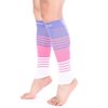 Doc Miller Calf Compression Sleeve Men and Women 20-30 mmHg, Shin Splint Compression Sleeve for Varicose Veins and Maternity 1 Pair ( Pink Violet White, Medium)