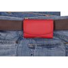 Classic Carry Pouch case with Belt Clip for Freestyle Libre/Freestyle Libre 2 (Continuous Glucose Monitor) (RED/HORIZONTAL1)