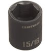 CRAFTSMAN Shallow Impact Socket, SAE, 1/2 Inch Drive, 15/16 Inch, 6 Point (CMMT15857)