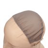 YANTAISIYU Full Lace Wig Cap Wig Base with Adjustable Strap Hairnet Cap for Making Wig Caps (Brown S 21inch)