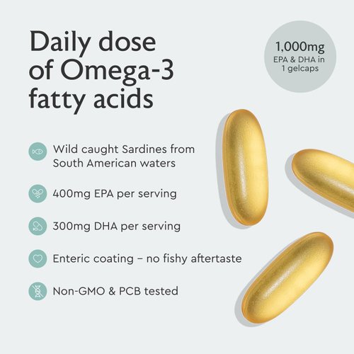 Alaya Naturals - Omega 3 Fish Oil, 1000 mcg, 60 Softgels, Non-GMO, No Fishy Aftertaste