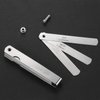 Stainless Steel Feeler Gauge Dual Marked Metric and Imperial Measuring Tool (0.04-0.63 mm, 26 Blades)