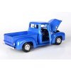 1956 F-100 Pickup Truck Blue Metallic American Classics Series 1/24 Diecast Model Car by Motormax 73235AC-BL