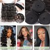 12A Human Hair Bundles 16 18 20 22 Inch Body Wave Bundles Human Hair 100% Unprocessed Brazilian Virgin Hair Weave Bundles Human Hair Body Wave 4 Bundles Deals Real Human Hair Extensions Natural Black