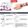 Generic British Temporary Tattoos Birthday Party Supplies Favors Decorations Super Cute 96PCS Fake Tattoos Stickers for Boys Girls School Classroom Rewards Gifts Ideal Halloween