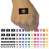 South Dakota State Flag Temporary Tattoo Water Resistant Fake Body Art Set Collection - Brown (One Sheet)