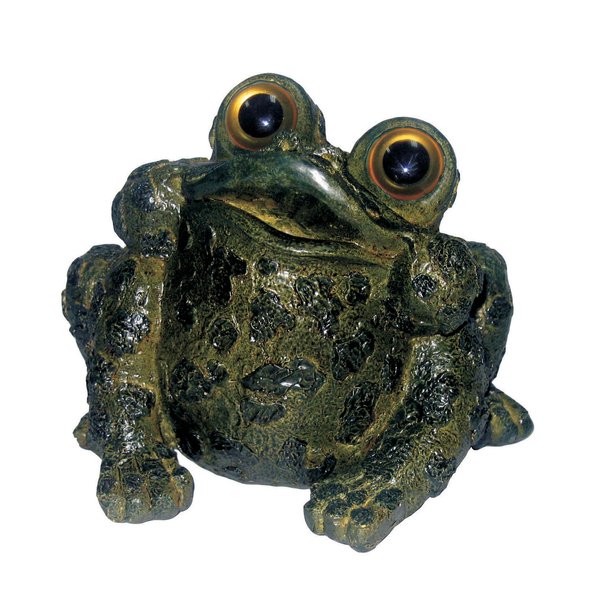 Norton Croaker Green Statue by Michael Carr Designs - Outdoor Toad Figurine for gardens, patios and lawns (511020CG)