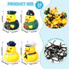 Motionchic 48 Pcs Cruise Ships Rubber Ducks Bulk with Sunglasses 2.4 Inch Military Rubber Ducks Cruise Uniform Armed Forces Ducks Squeaky Bath Duck Toy Birthday Baby Shower Party Favors