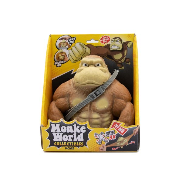 MonkeWorld Original Trending Stretchy Monkey Toy Squishy Kids Adult Stress Relief Toys Anxiety TikTok Gift Idea Viral Tiktok Made Me Buy It Splat Maxi Kong Stretch Gorilla Funny (Original Mini Monke)