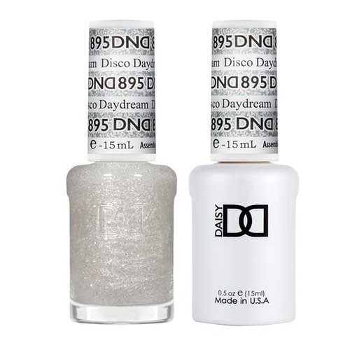 DND Gel Glitter Collection Polish Set - 1 each of Gel Polish and Nail Polish, 895 Disco Daydream, 0.5 Fl Oz