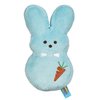 Peeps for Pets Bunny 6 Inch Blue Dress-Up Bunny Plush Dog Toy | Carrot Dog Chew Toy for All Dogs | Small Dog Toy Made from Soft Plush Fabric, multicolor