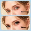 KevKev Lash Clusters Individual Lashes Flat Style Eyelash Clusters 144 Pcs Wispy Cluster Lashes Cluster Eyelash Extensions Thin Band & Soft (Taffee,D-10-18mix)