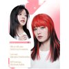 forfeels Hair Topper for Women, Red Roots To Black Synthetic Hair Toppers Bangs Hair Clip 360° 3D Cover Fake Clip in Bangs Hair Extensions Hair Toppers Hair Pieces for Women Daily Parties
