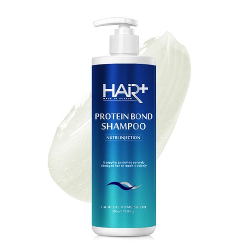 HAIR PLUS Velvet Protein Shampoo | Shampoo for Men & Women | Shampoo for Dry Hair | Hair Shampoo for Sensitive Scalp | Dry Scalp Shampoo & Hair Products for Dry Damaged Hair ( 500ml, 16.9fl oz)