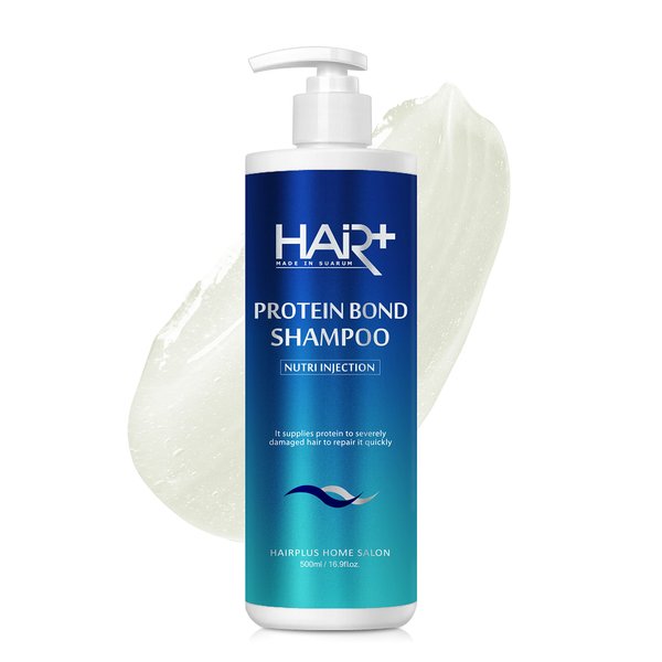 HAIR PLUS Velvet Protein Shampoo | Shampoo for Men & Women | Shampoo for Dry Hair | Hair Shampoo for Sensitive Scalp | Dry Scalp Shampoo & Hair Products for Dry Damaged Hair ( 500ml, 16.9fl oz)