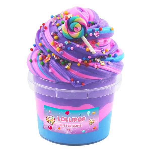 Big Bucket Tri-Colored Butter Slime,Non Sticky,Super Soft Sludge Toy,Birthday Gifts for Kids,DIY Butter Slime Party Favor for Girls & Boys