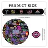 74 Neon Party Favors 50PCS Cool Neon Sign Vinyl Stickers 24PCS Glow Slap Bracelets Wristbands Neon Theme Birthday Party Decorations Glow in The Dark Party Supplies Favors for Kids School Rewards