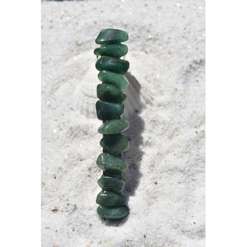 Green Quartz Stone French Barrette Hair Clip 4" or 100 mm Length
