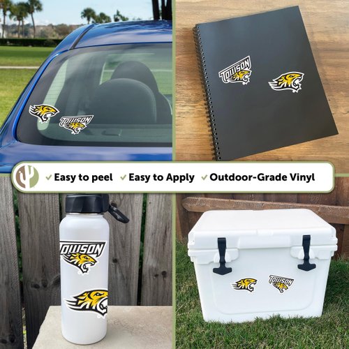 Desert Cactus Towson University Stickers TU Tigers Vinyl Decal Laptop Water Bottle Car Scrapbook11.34x8.94 (4 Inch Set V1)