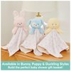 GUND Baby Sustainably Soft Bunny Lovey, Stuffed Animal Plush Blanket Made from 100% Recycled Materials, for Babies and Newborns, Pink/Cream, 10”