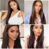 Dark Brown Straight Bundles Human Hair Color 4 Straight Bundles Hair Light Brown Straight Bundles 24 24 24 inch Double Weft Brazilian Remy Hair Extensions Silky and Soft for Black Women