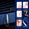 UNA GELLA Almond Fake Nails 500pcs Almond Press on Nails Clear Almond Nails Tips for Full Cover Acrylic Almond Nails False Nails For Nail Extension Nail Art, Home DIY Nail Salon 12 Sizes Gelly Tips