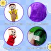 6 Pack Feeling Hand Puppets for Kids with 6 Emotions, with Moveable Arms, Soft Plush Hand Puppets for Toddlers, Early Education Toys, Social Emotional Learning Activities by 4E's Novelty