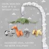 The Peanutshell Safari Animals Musical Crib Mobile for Baby Boys & Girls | Digital Music Box with 12 lullabies…