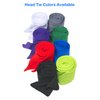 Black Head Tie Headband, Tie Up Sweatband for Tennis Sweat Hair Band Ninja Karate Pirates Basketball, Running, Workout (Black 4 Pack)