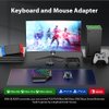 AIMZENIX Game Controller Emulator for Xbox Series/Xbox One/Xbox 360/PS4/PS3/Nintendo Switch, Keyboard and Mouse Adapter for FPS/TPS/STG/RTS Games