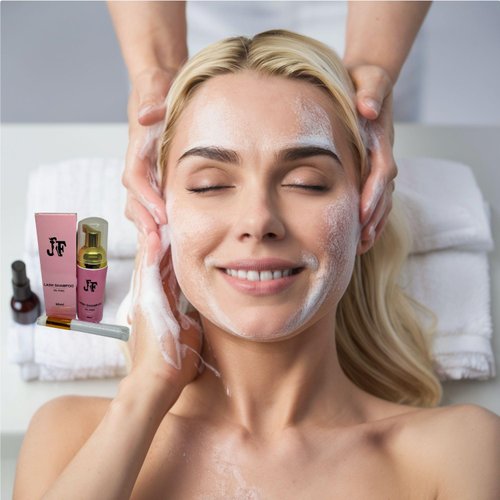 J.Fabrizio Eyelash Extension Shampoo Foam Cleanser for Eyelash Extensions, Safe and Gentle Cleansing for Salon and Home Use, Removes Glue and Residue, No Irritation or Damage