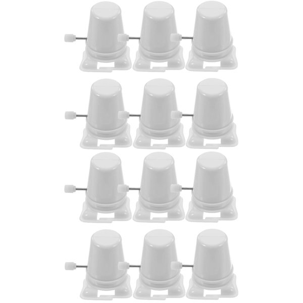 jarbins 12 Pcs Wind Up Toy Base Mechanism Wind Up Robot Toy Clockwork Legged Robot Movement Mechanism Toys Clockwork Legged Robot DIY Crafts Toy (White)