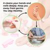 4 Pcs Nail Brush for daily Use - 4 Different Kinds of Fingernail brush with Plastic Handle Nail brush for cleaning Fingernails - Easy to use Nail Scrub brush - Nail Cleaner Nail brushes for Hands Feet