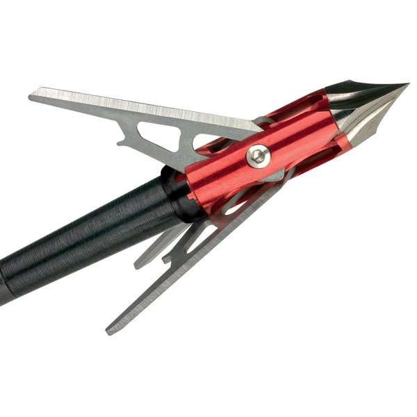 Rage 3 Blade Chisel Tip SC Mechanical Broadhead, 100 Grain, 1.6" Cut - 3 Pack