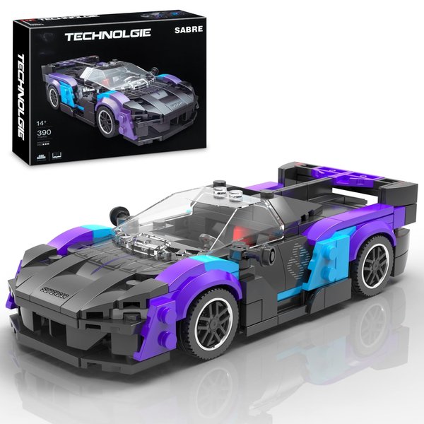 HIGH GODO Super Sports Car Building Set,Racing Car Building Kits for Kids and Adults,Collectible Model Cars Construction Blocks Toys Gifts for Boys 6-8 10+ (476 pcs)
