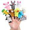 BILLMOSS Valentines Day Gifts for Kids - 20 Pack Valentines Cards with Finger Puppets Plush Animal Toys for Kids School Gift Exchange Classroom School Gift Exchange Prize Rewards Party Favors