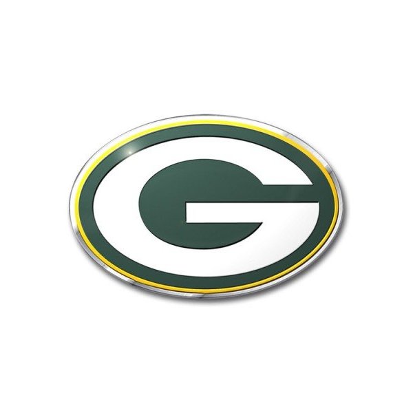 Green Bay Packers Colored Aluminum Auto Emblem