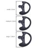 KS K-STORM Two Way Radio Ear Mold Replacement Soft Silicone Ear Insert for Acoustic Coil Tube Earpiece (Black, 5 Pair Small)