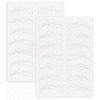 TgoBeauty 7 Pairs Brow Shapes Double Sided Design Eyebrow Spine 6 Nano stroke practice skin Silicone Practice Pad for Permanent Makeup Training (White Skins-4pcs)