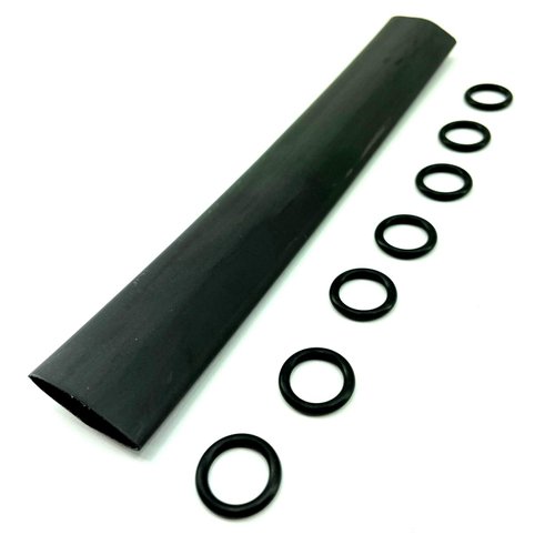 SPEARFISHING WORLD Pole Spear Shrink Grip - Glue Lined (Single, Black)