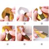 300 Pieces Acrylic Nail Form Sticker Nail Sculpting Forms Golden Horseshoe-shaped Nail Extension Forms for Builder Gel and Acrylic Nails
