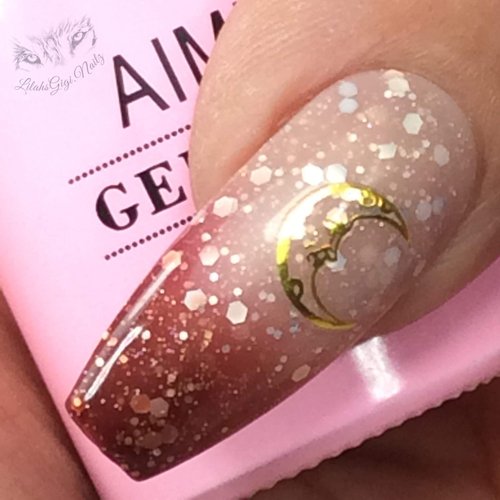 AIMEILI Soak Off U V LED Temperature Color Changing Chameleon Gel Nail Polish - Chocolate Spark (TC05) 10ml