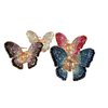 Generic Gold metal butterfly blue, pink, purple or clear crystal hair claw clip bridal (Primary color: Purple)