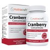 Nutracraft #1 Cranberry Extract Supplement for Bladder & Urinary Tract Support - 12,600 mg of Fresh Cranberries, Vitamin C & E and Polyphenols per Capsule - 60 Softgels
