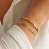 Starain Gold Beaded Bracelets for Women 18K Gold Plated Chain Link Stacking Bracelet Set Jewelry Gift Birthday Gift for Mom Women Wife Girls Her